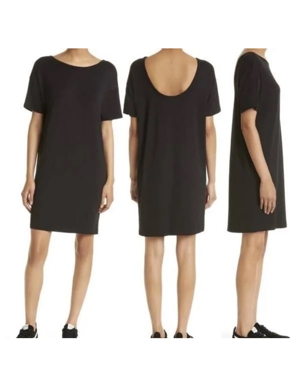 Rag & Bone Scoop Back Short Sleeve T Shirt Dress XS
